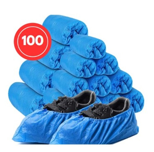 100 Stück - 40MU - Überschuhe - Einweg - wasserdicht - Schuhüberzieher - Shoe Covers