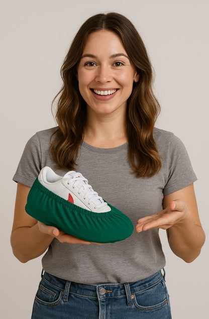 Scovvii Premium Überschuhe | Grün | Robust | Rutschfest | Waschbar | Überschuh