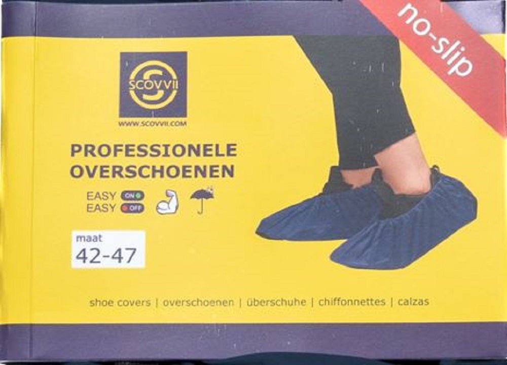 Scovvii Professionele Overschoenen | Marine Blauw | Sterk | Antislip | Waterdicht | Duurzaam | Schoenhoesjes